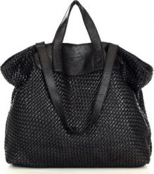 Marco Mazzini handmade Torba damska pleciona shopper & shoulder leather bag - MARCO MAZZINI czarna NoSize. Czarne torebki shopper damskie Marco Mazzini handmade, bez wzorów, bez dodatków. Za 589.00 zł.