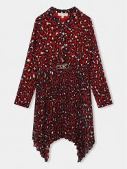 MICHAEL KORS KIDS Sukienka koszulowa R12175 Czerwony Regular Fit. Czerwone sukienki dla dziewczynek MICHAEL KORS KIDS, bez wzorów, z syntetyku, bez ramiączek. Za 439.99 zł.