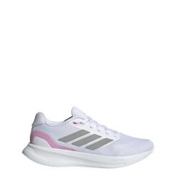 Buty Runfalcon 5 Running. Białe obuwie sportowe damskie Adidas, bez wzorów, do biegania. Za 279.00 zł.