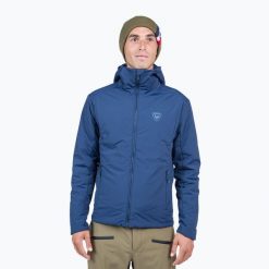 Kurtka ocieplana męska Rossignol Opside Hoodie. Niebieskie kurtki sportowe męskie Rossignol, na zimę, m, bez wzorów, narciarskie. Za 789.99 zł.