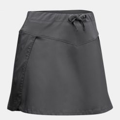 Spódnico-spodenki turystyczne damskie Quechua NH500. Szare szorty sportowe damskie QUECHUA, m, bez wzorów, z poliesteru, sportowe, trekkingowe. Za 69.99 zł.