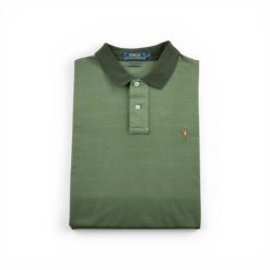 Second life - Koszulka polo męska z krótkim rękawem Beżowa - Stan dobry. Zielone buty sportowe męskie Ralph Lauren, m, bez wzorów, bez kołnierzyka, bez ramiączek, na golfa. Za 105.71 zł.