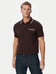 MICHAEL Michael Kors Polo CF6536S19P Brązowy ciemny Regular Fit. Brązowe koszulki polo męskie MICHAEL Michael Kors, l, bez wzorów, z bawełny, bez ramiączek. Za 439.99 zł.