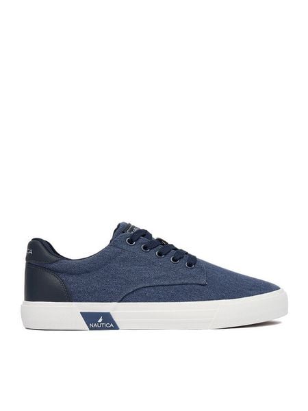 Nautica Tenisówki CWBEO-CIAO-01 Niebieski. Niebieskie trampki męskie Nautica, bez wzorów, z materiału, bez zapięcia. Za 119.99 zł.