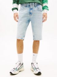 Tommy Jeans szorty dżinsowe - Ronnie Mężczyźni Bawełna niebieski, 36. Niebieskie szorty męskie Tommy Jeans, na lato, m, bez wzorów, z bawełny, klasyczne. Za 229.95 zł.