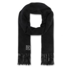 Szalik Calvin Klein. Czarne szaliki i chusty damskie Calvin Klein, bez wzorów. Za 569.99 zł.