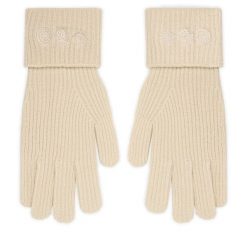 Rękawiczki Męskie Guess. Brązowe rękawiczki męskie Guess, z aplikacjami, z dzianiny. Za 199.99 zł.