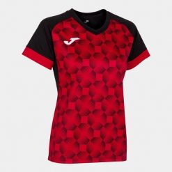 Koszulka do piłki nożnej damska Joma Supernova III. Czarne koszulki sportowe damskie Joma, m, bez wzorów, bez kołnierzyka, bez ramiączek, do piłki nożnej. Za 161.70 zł.