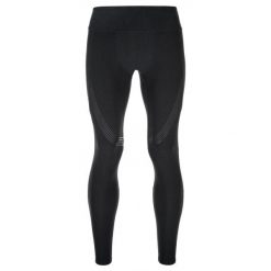 Legginsy Kilpi Gears. Czarne legginsy sportowe męskie Kilpi, m, bez wzorów, z materiału, do biegania. Za 215.49 zł.