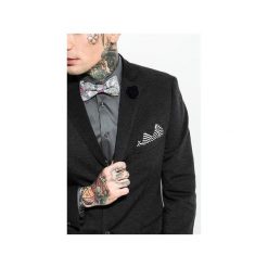 Marthu mucha DOODLE m0206. Czarne krawaty i muchy Marthu, w paski, z tkaniny, eleganckie. Za 89.00 zł.