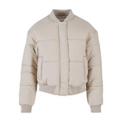 Damska kurtka puchowa Urban Classics. Brązowe kurtki damskie Urban Classics, bez wzorów, z puchu, bez kaptura. Za 337.50 zł.