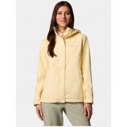 Płaszcz przeciwdeszczowy damski Columbia Arcadia II. Żółte kurtki damskie Columbia, s, bez wzorów, sportowe, bez kaptura. W wyprzedaży za 364.65 zł.