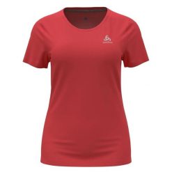 Koszulka z krótkim rękawem trekkingowa damska Odlo T-shirt F-DRY. Czerwone t-shirty damskie Odlo, s, bez wzorów, bez kołnierzyka. W wyprzedaży za 120.00 zł.