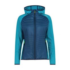 Bluza damska turystyczna CMP 35E6506. Niebieskie bluzy sportowe damskie CMP, l, bez wzorów, bez kaptura, trekkingowe. Za 382.50 zł.