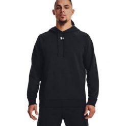 Męska Bluza Polarowa Rival. Białe bluzy męskie Under Armour, m, bez wzorów, z bawełny, z kapturem. Za 263.60 zł.