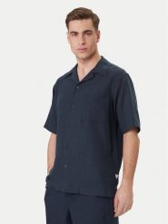 Guess Koszula F6GH01 WN202 Granatowy Regular Fit. Niebieskie koszule męskie Guess, m, z aplikacjami, z syntetyku, bez kołnierzyka, bez ramiączek. Za 369.99 zł.