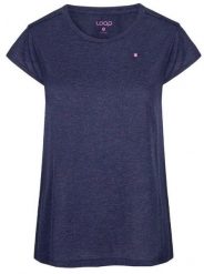 Damska koszulka Loap Barbell niebieska. Czarne t-shirty damskie LOOP, m, bez wzorów, z dzianiny, klasyczne, bez kołnierzyka. Za 48.58 zł.
