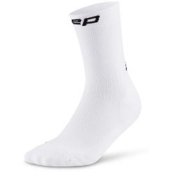 Damskie krótkie skarpety kompresyjne sportowe Core Run do połowy łydki CEP. Białe skarpety damskie CEP, bez wzorów, z elastanu. Za 79.00 zł.