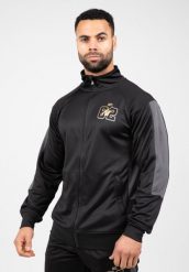 Devon Training Kurtka - Czarny/Szary. Szare kurtki męskie GORILLA WEAR, l, bez wzorów, z poliesteru, na fitness i siłownię. Za 255.00 zł.