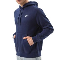 Bluza sportowa męska BV2654-410 z kapturem. Niebieskie bluzy męskie Nike, m, bez wzorów, z dresówki, z kapturem, na fitness i siłownię. Za 199.00 zł.