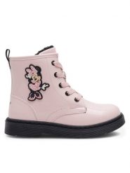 Mickey&Friends Trapery AW23-325DSTC-A Różowy. Czerwone buty zimowe dziewczęce Mickey&Friends, bez wzorów, z syntetyku, bez zapięcia. Za 149.99 zł.