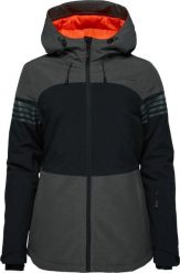 Damska kurtka narciarska Loap Lawela Black-Dark Grey. Czarne kurtki snowboardowe damskie ÀLG, m, bez wzorów, z materiału, bez kaptura, narciarskie. Za 452.99 zł.