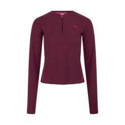 Damska koszulka z długim rękawem Kari Traa Linnea. Brązowe koszulki sportowe damskie Kari Traa, bez wzorów, sportowe, bez kołnierzyka. Za 308.50 zł.