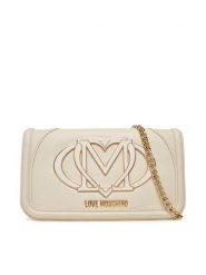 LOVE MOSCHINO Torebka JC4010PP1NLG0110 Écru. Torebki do ręki damskie Love Moschino, bez wzorów, ze skóry, wizytowe, bez dodatków. Za 589.99 zł.