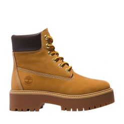 Buty do chodzenia damskie Timberland Stone Street 6 In. Brązowe obuwie sportowe damskie Timberland, bez wzorów, z kauczuku, trekkingowe. Za 1,252.00 zł.