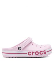 Crocs Klapki C-BAYABAND CLOG 205089-6TG Różowy. Czerwone klapki damskie Crocs, bez wzorów, z materiału, bez obcasa. Za 179.99 zł.