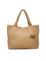 Gino Rossi Torebka TYLO-2 Beżowy. Brązowe torebki do ręki damskie Gino Rossi, bez wzorów, z materiału, bez dodatków. Za 299.99 zł.
