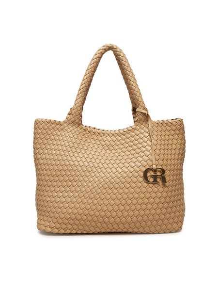Gino Rossi Torebka TYLO-2 Beżowy. Brązowe torebki do ręki damskie Gino Rossi, bez wzorów, z materiału, bez dodatków. Za 299.99 zł.