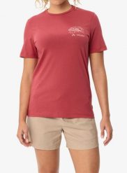 Koszulka bawełniana damska Vaude Spirit T-Shirt II. Czerwone t-shirty damskie Vaude, l, bez wzorów, z bawełny, bez kołnierzyka. Za 97.89 zł.