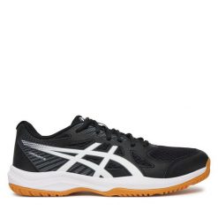 Buty halowe Asics. Czarne buty sportowe męskie Asics, bez zapięcia. Za 219.99 zł.