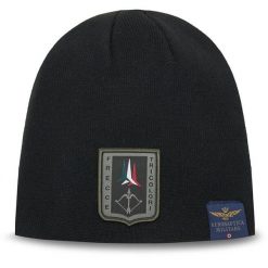 Czapka Aeronautica Militare. Czarne czapki i kapelusze męskie Aeronautica Militare, na zimę, bez wzorów. Za 149.99 zł.