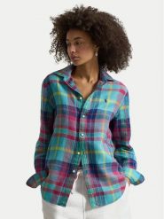 Polo Ralph Lauren Koszula 211973264502 Kolorowy Classic Fit. Bluzki damskie Polo Ralph Lauren, s, bez wzorów, ze lnu, bez kołnierzyka, bez ramiączek. Za 819.99 zł.