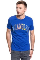 WRANGLER SS RAINBOW TEE COBALT BLUE W7C7D3B09 112131740. Niebieskie t-shirty męskie Wrangler, s, bez wzorów, bez kołnierzyka. Za 69.99 zł.