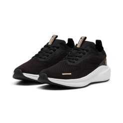 Buty sportowe damskie Puma SKYROCKET LITE ENGINEERED 31123702. Czarne obuwie sportowe damskie Puma, bez wzorów, z dzianiny, do biegania. Za 178.56 zł.