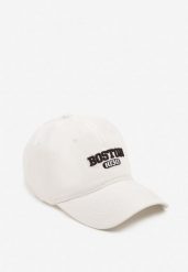 Biała Czapka Bawełniana z Daszkiem i Haftowanym Napisem Volaya. Białe czapki i kapelusze damskie Born2be, bez wzorów, z bawełny. Za 34.99 zł.