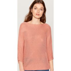 Sweter z rękawami 3/4 - Różowy. Swetry damskie marki Mohito. Za 99.99 zł.
