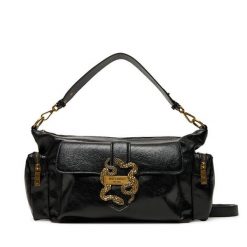 Torebka Just Cavalli. Czarne torebki do ręki damskie Just Cavalli, bez wzorów, klasyczne, bez dodatków. Za 649.99 zł.
