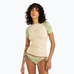 Koszulka do pływania damska Billabong Surf Capsule. Brązowe kostiumy jednoczęściowe damskie Billabong, xs, bez wzorów, bez kołnierzyka. Za 139.99 zł.