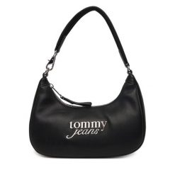 Torebka Tommy Jeans. Czarne torebki do ręki damskie Tommy Jeans, bez wzorów, z jeansu, klasyczne, bez dodatków. Za 299.99 zł.