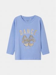 NAME IT Bluzka Tabitha 13226295 Niebieski Regular Fit. Niebieskie t-shirty i topy dla dziewczynek Name it, bez wzorów, z bawełny, bez ramiączek. Za 39.99 zł.
