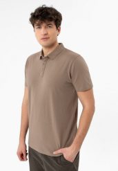 Koszulka polo O-LAMBO. Koszulki polo męskie Volcano, m, bez wzorów, z bawełny, biznesowe, bez ramiączek. Za 99.99 zł.