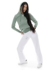 Bluza z bawełna z kieszenie na co dzień na siłownię. Białe bluzy damskie LEONE 1947 APPAREL, xs, bez wzorów, z bawełny, bez kaptura. Za 248.39 zł.