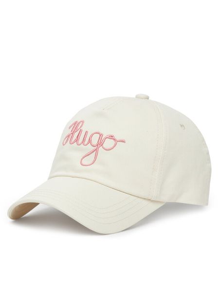 HUGO Czapka z daszkiem Cara-PE 50546591 Écru. Czapki i kapelusze damskie Hugo, bez wzorów, z bawełny. Za 109.99 zł.