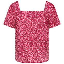 Bluzka damska Trespass Bliss. Czerwone bluzki damskie Trespass, m, bez wzorów, z wiskozy, eleganckie, bez kołnierzyka, bez ramiączek. Za 220.40 zł.