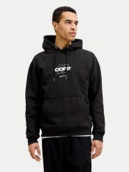 Jack & Jones Bluza Club 12290001 Czarny Relaxed Fit. Czarne bluzy męskie Jack & Jones, l, bez wzorów, z bawełny, bez kaptura. Za 179.99 zł.