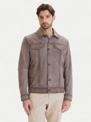 Milestone Kurtka skórzana Maurice 611613 60745 Brązowy Regular Fit. Brązowe kurtki męskie Milestone, m, bez wzorów, z weluru, bez kaptura. Za 2,199.00 zł.